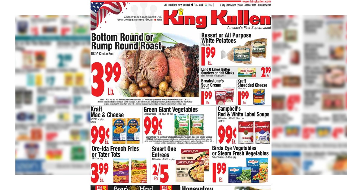 King Kullen Weekly Circular (10/16/26– 10/22/26) Ad Preview