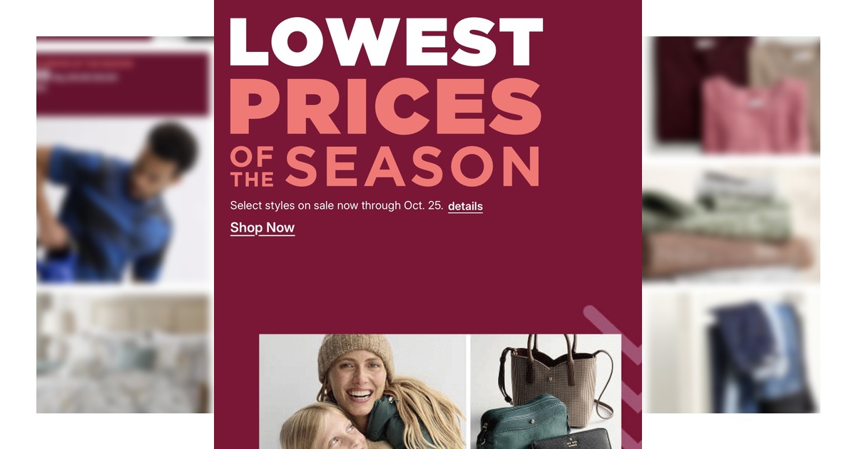 Kohl's Ad (10/19/26 - 10/25/26) Lowest Prices of The Season!