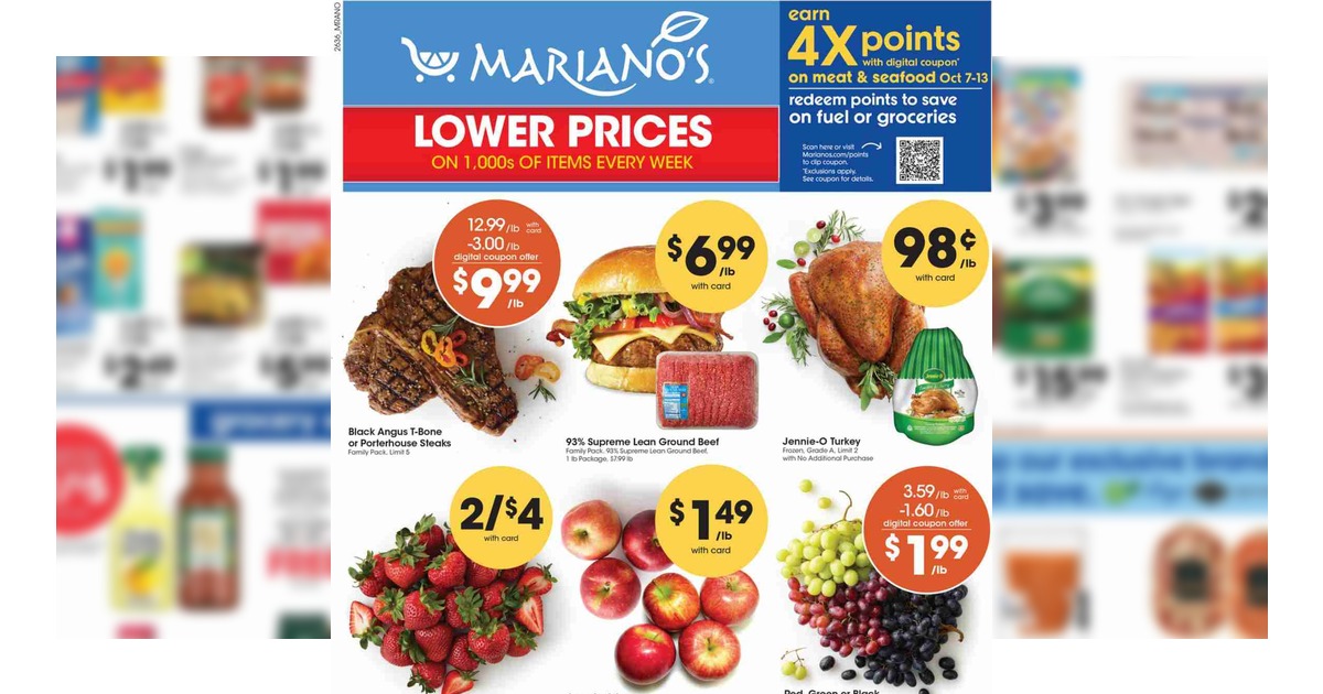 Mariano’s Weekly Ad (10/7/26 – 10/13/26) Early Ad Preview
