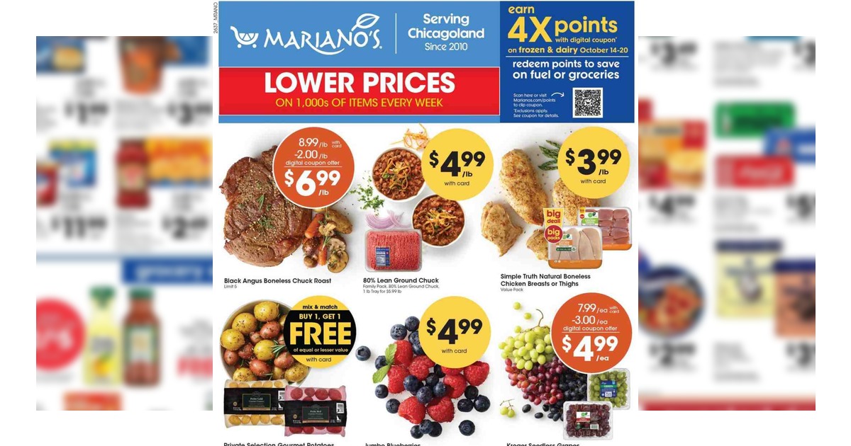Mariano’s Weekly Ad (10/14/26 – 10/20/26) Early Ad Preview