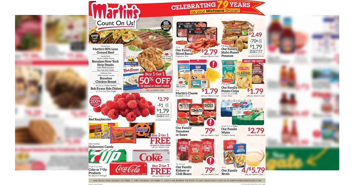 Martin's Weekly Ad (10/11/26 – 10/17/26) Early Ad Preview