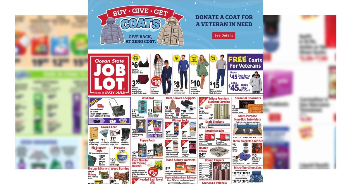 Ocean State Job Lot Ad (10/22/26 - 10/28/26) Preview!