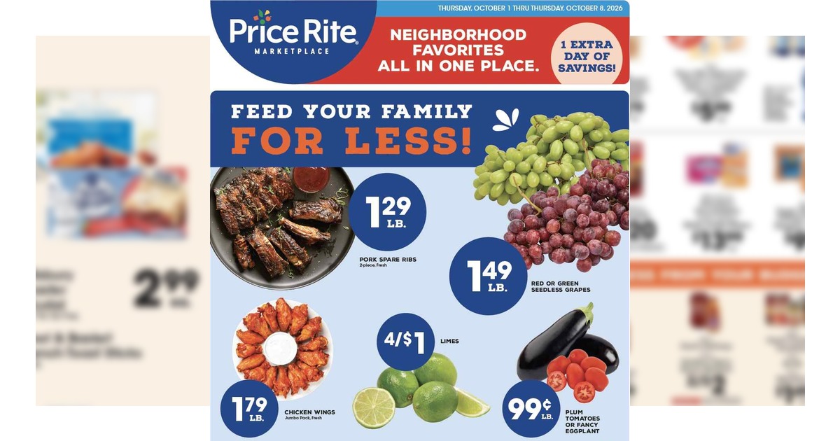Price Rite Weekly Ad Flyer (10/1/26– 10/8/26) Circular Preview