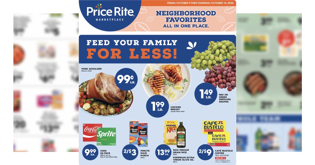 Price Rite Weekly Ad Flyer (10/9/26– 10/15/26) Circular Preview