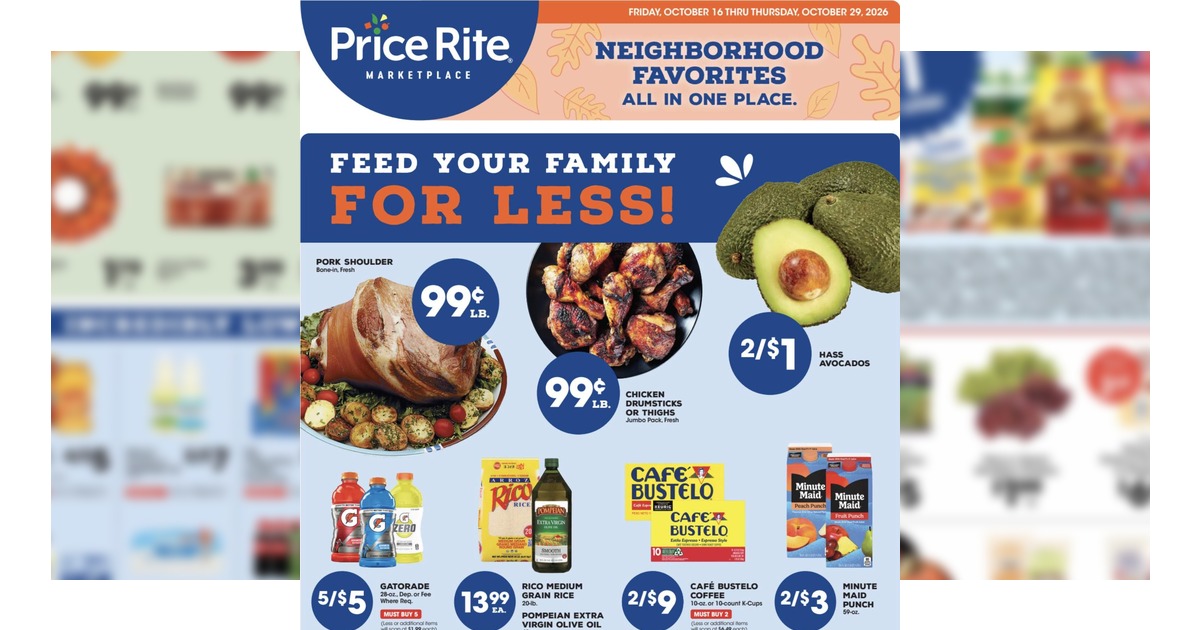 Price Rite Weekly Ad Flyer (10/16/26– 10/29/26) Circular Preview