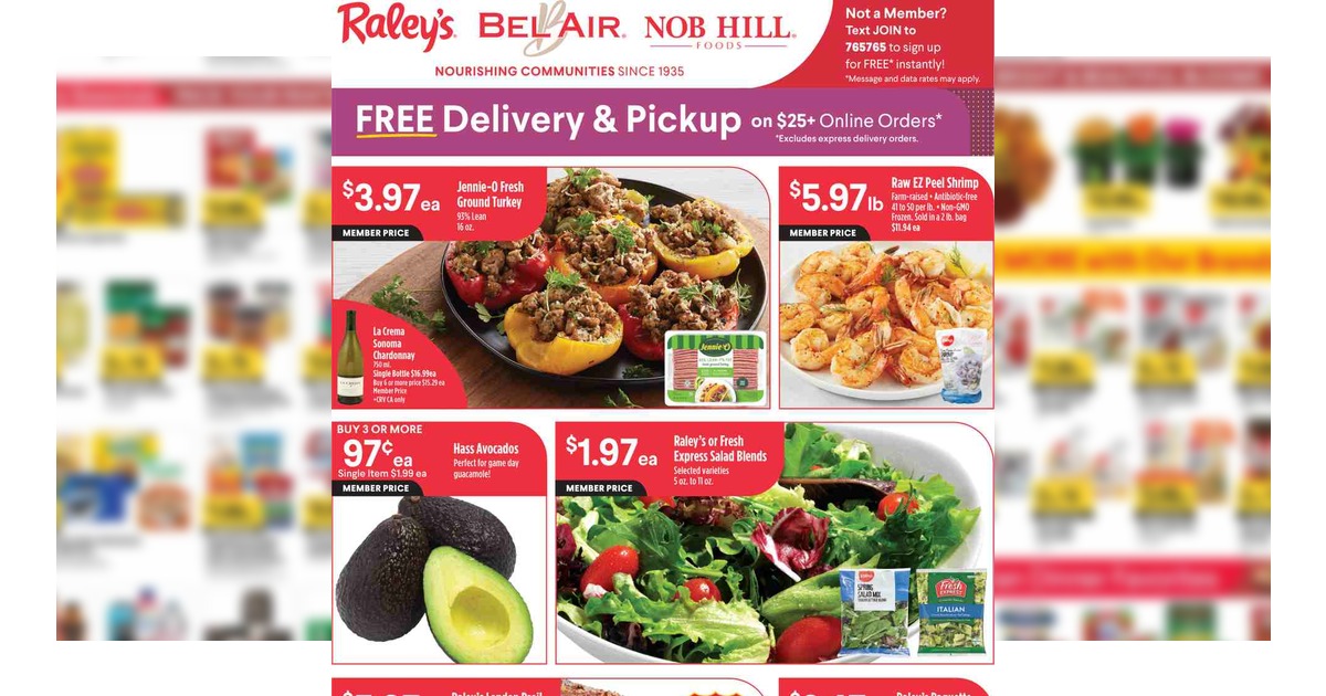 Raley's Weekly Ad (10/21/26 – 10/27/26) Nob Hill Ad