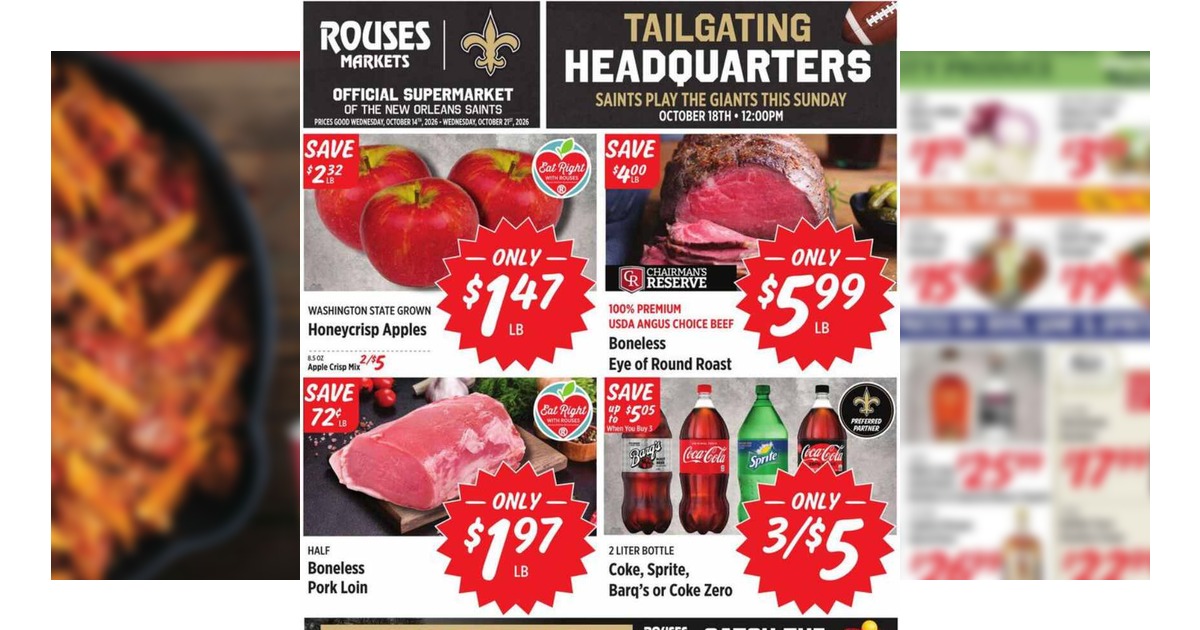 Rouses Weekly (10/14/26 – 10/21/26) Ad Preview