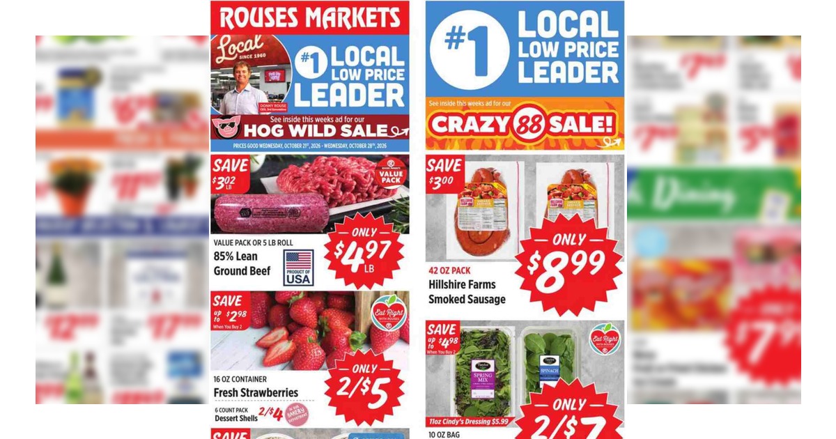 Rouses Weekly (10/21/26 – 10/28/26) Ad Preview
