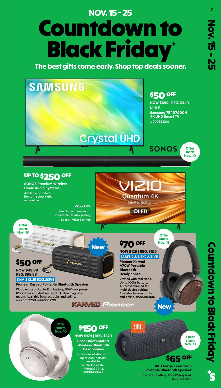Sam's Club November 2026 Instant Savings
