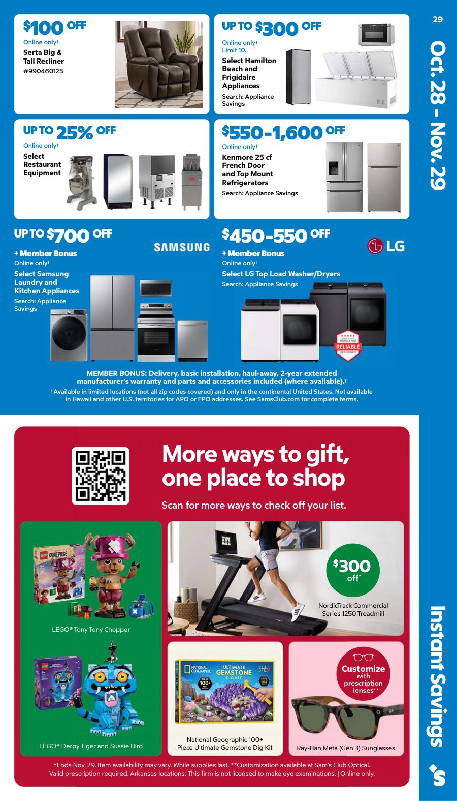 Sam's Club November 2026 Instant Savings