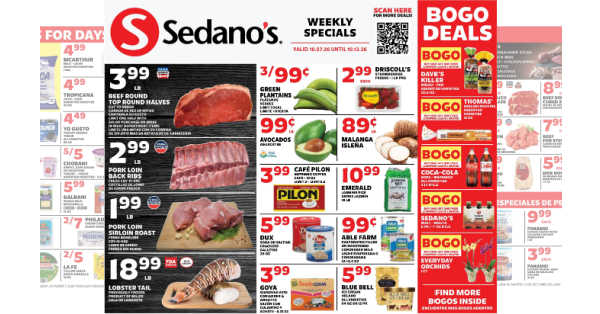 Sedano's Weekly Ad (10/7/26 – 10/13/26)