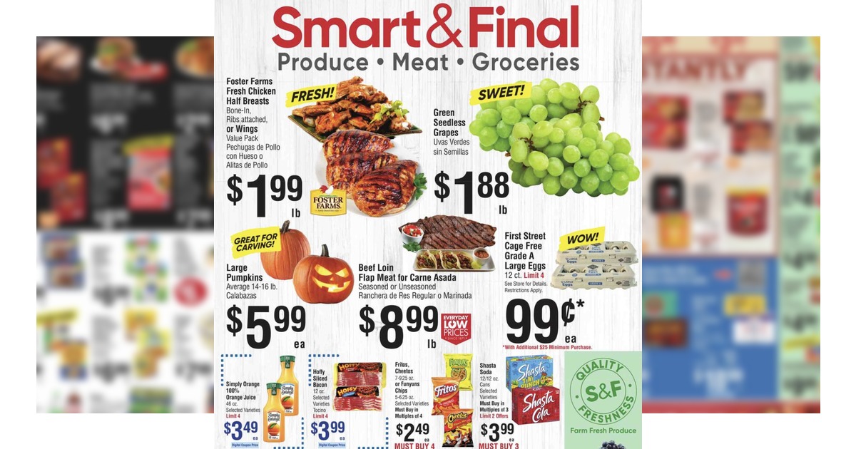 Smart and Final Weekly (10/7/26 – 10/13/26) Ad Preview!