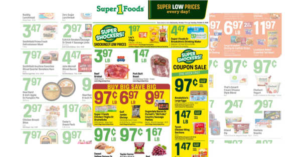Super 1 Foods Ad (10/7/26 – 10/13/26)